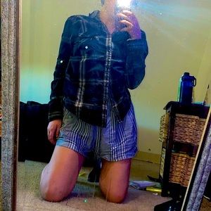 High-Waisted Linen Blend Shorts